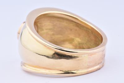 Bague en or 18 carats ornée d’1 oxyde central 2