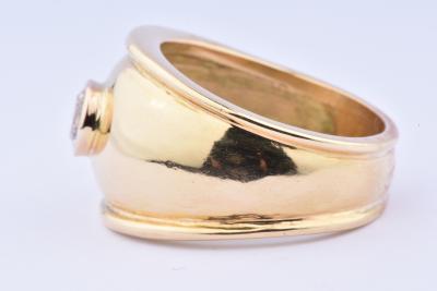 Bague en or 18 carats ornée d’1 oxyde central 2