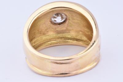 Bague en or 18 carats ornée d’1 oxyde central 2