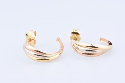 Paire de boucles d’oreilles créoles en or 18 carats 2