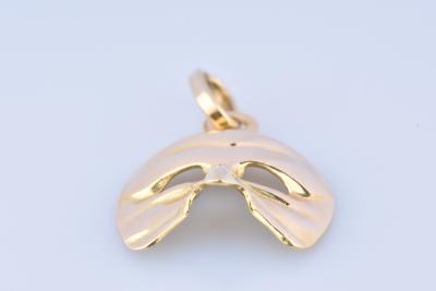 Magnifique pendentif Masque de Venise en or 18 carats (750 millièmes). 2