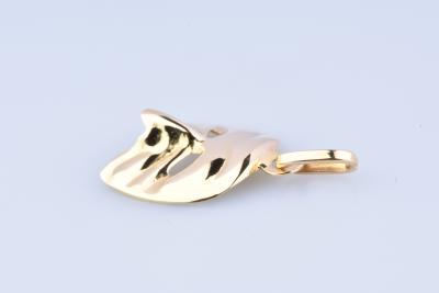 Magnifique pendentif Masque de Venise en or 18 carats (750 millièmes). 2