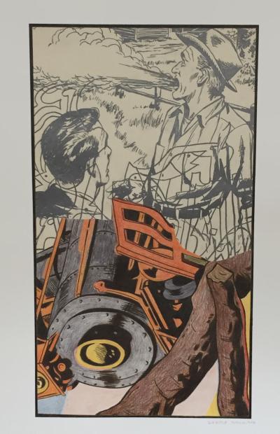 RISTO -  The train, 2014 - Dessin signé 2