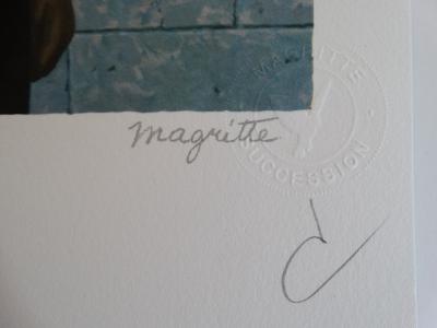 Rene Magritte, lithograph authenticated, COA MAGRITTE FOUNDATION original 2