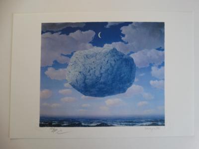 René Magritte (d’après). lithographie authentifiée par le COA Fondation Magritte originale 2