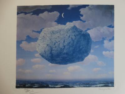 René Magritte (d’après). lithographie authentifiée par le COA Fondation Magritte originale 2
