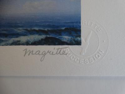 René Magritte (d’après). lithographie authentifiée par le COA Fondation Magritte originale 2