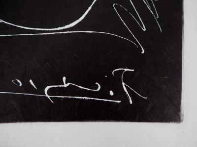 Pablo PICASSO (d’après) : Visage pour Roby, 1950 - Gravure signée 2