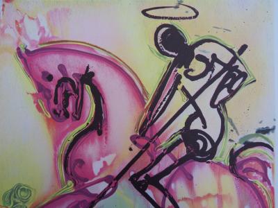 Salvador DALI - Saint Georges et le Dragon, Lithographie originale signée, 1983 2