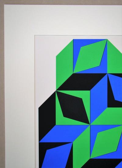 VICTOR VASARELY - Sérigraphie en couleurs - L’Art Vivant - 1968 2