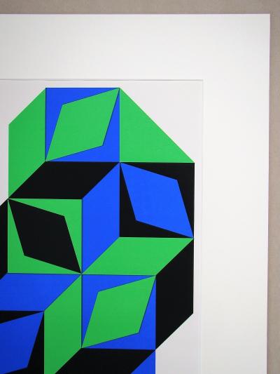 VICTOR VASARELY - Sérigraphie en couleurs - L’Art Vivant - 1968 2