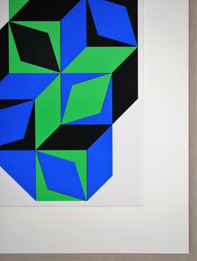 VICTOR VASARELY - Sérigraphie en couleurs - L’Art Vivant - 1968 2