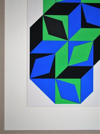 VICTOR VASARELY - Sérigraphie en couleurs - L’Art Vivant - 1968 2