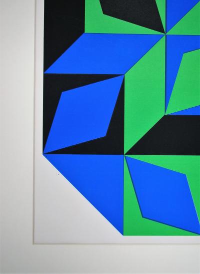 VICTOR VASARELY - Sérigraphie en couleurs - L’Art Vivant - 1968 2