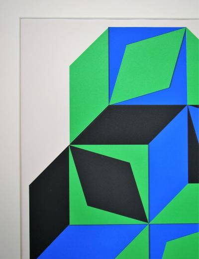 VICTOR VASARELY - Sérigraphie en couleurs - L’Art Vivant - 1968 2