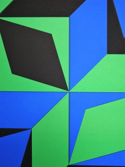 VICTOR VASARELY - Sérigraphie en couleurs - L’Art Vivant - 1968 2