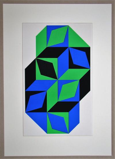 VICTOR VASARELY - Sérigraphie en couleurs - L’Art Vivant - 1968 2