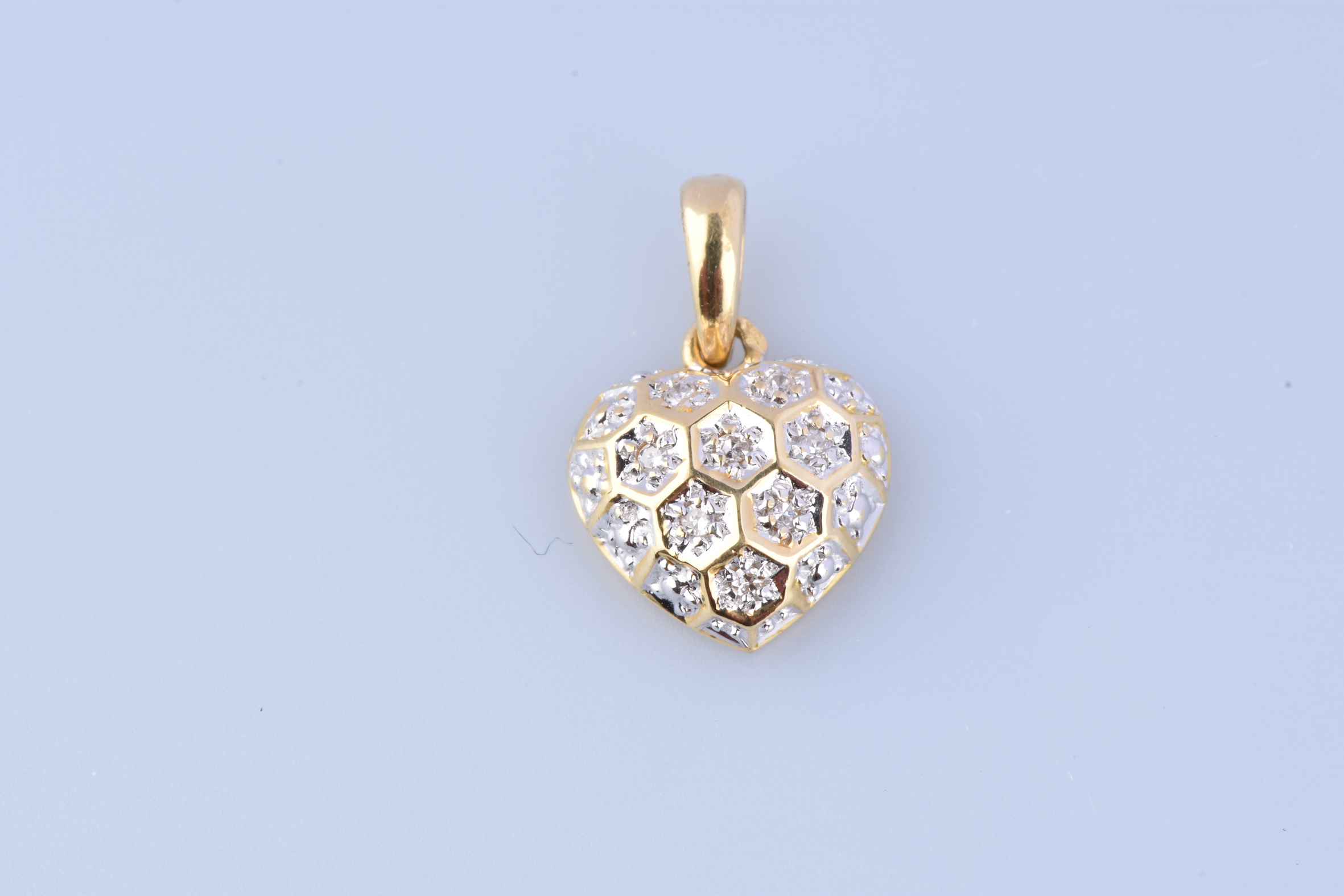 Collier - Pendentif Or 18 Carats 750/000 Bicolore - Coeur Double - Chaine Dorée L'ATELIER D'AZUR