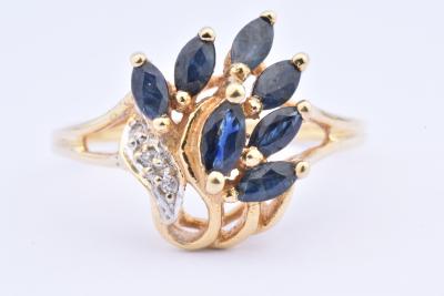 Bague en or jaune 18 carats (750 millièmes) 2
