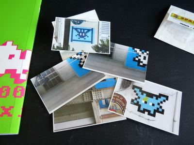 Invader-Space-Spanini-2011-Full Stickers + Stickers-Street-Art-Pop-Art-Rare!!! 2