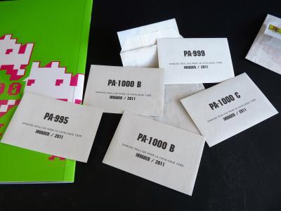 Invader-Space-Spanini-2011-Full Stickers + Stickers-Street-Art-Pop-Art-Rare!!! 2
