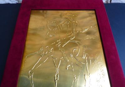 Salvador Dali (8kg) Livre - Plaque en Cuivre signée -18 Lithographies + 1 signée de la main de Dali-1983 2