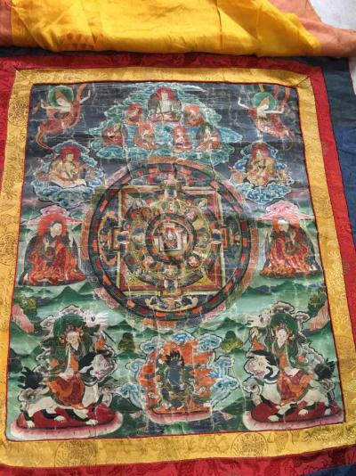 Tanka Mandala . Pigments polychromes 2