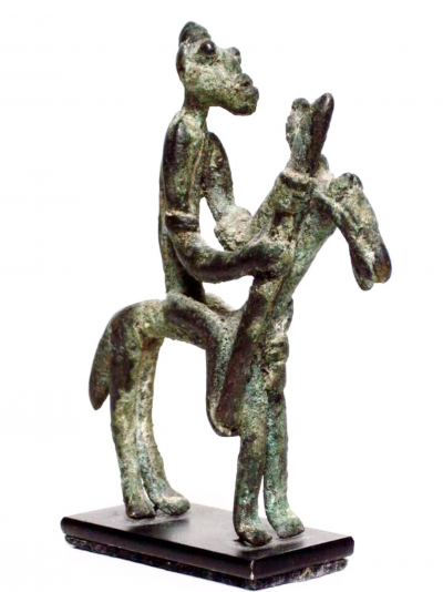 Côte d’Ivoire - Cavalier Senoufo en bronze 2