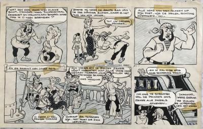 MARTIAL - Les Aventures d’Alain et Christine - Planche originale 2