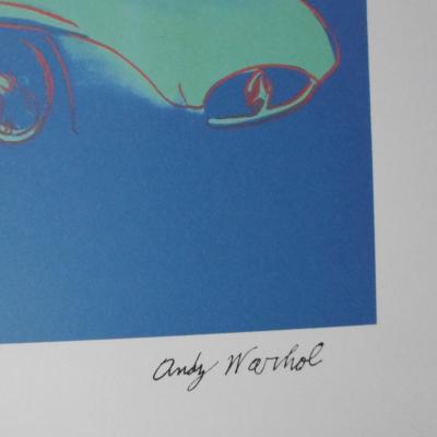 Andy WARHOL (d’après) - MERCEDES F1 STROMLINE W196R , Lithographie signée dans la planche tampon du CMOA 2