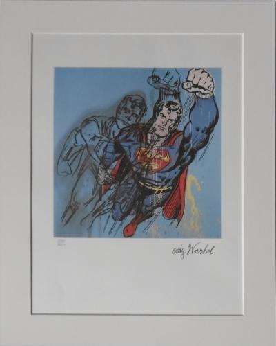 Andy WARHOL(d’après) Superman Lithographie Signée dans la planche et numérotée au crayon 2
