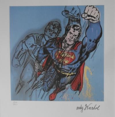 Andy WARHOL(d’après) Superman Lithographie Signée dans la planche et numérotée au crayon 2