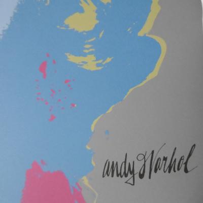 Andy WARHOL (d’après) Marilyn Monroe Gris Bleu, Lithographie signée dans la planche Numérotée à la main tampon du CMOA au dos 2
