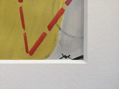 Pepe CACERES  - Composition, 2000 - Gouache signée 2