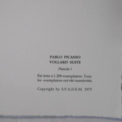 Pablo Picasso (1881-1973) (d’après) Suite Vollard planche I Numérotée au crayon, signature imprimée S.P.A.D.E.M., Paris, 1973 2