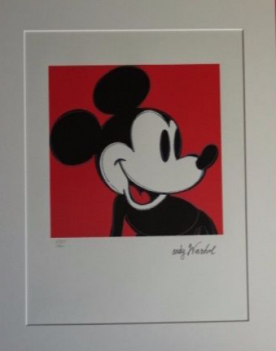 Andy Warhol (d’après) , Mickey Mouse, Lithographie