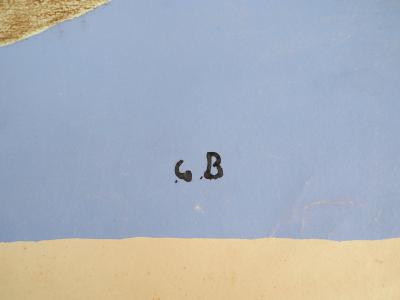 Georges BRAQUE (1882-1963) : L'oiseaux doré , Lithographie originale signée 2