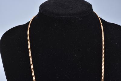 Collier en or jaune en maille gourmette 2