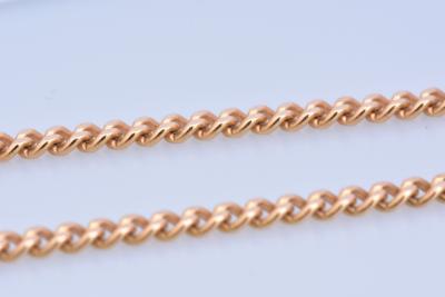 Collier en or jaune en maille gourmette 2