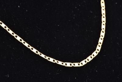 Beau collier en or jaune 18 carats (750 millièmes). Fermoir bouée. 2