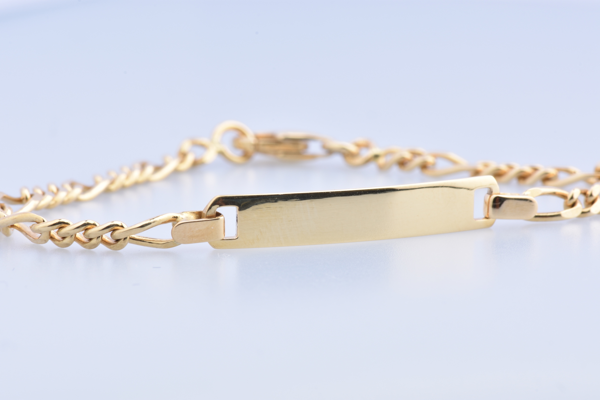 Bracelet Fille Or Jaune 9 Carats Avec Perle Ronde 4 Mm - Longueur 14 Cm - Certificat De Garantie - Cadeau - 13