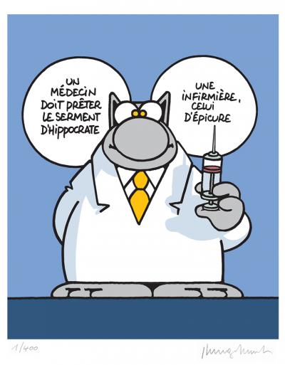Philippe Geluck Epicure 17 Serigraphie Signee Bandes Dessinees Plazzart Philippe Geluck Epicure 17 Serigraphie Signee Bandes Dessinees Plazzart