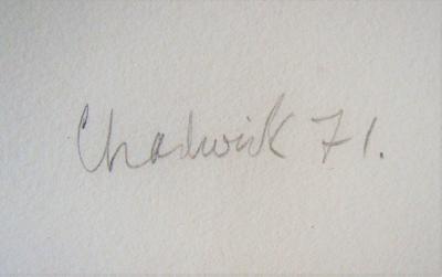Lynn Russell CHADWICK - Reclining Figure on Green Wave, 1971 - Lithographie originale signée et numérotée 2
