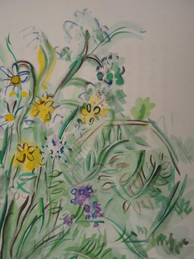 Raoul DUFY - Fleurs printanières, 1953, Lithographie originale 2