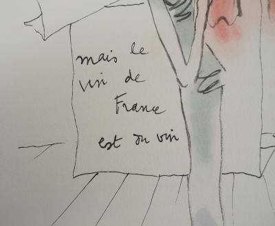Jean COCTEAU - Vin de France - Lithographie Signée 2
