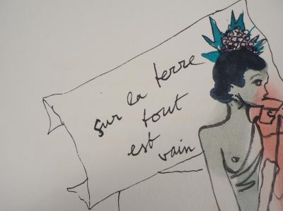Jean COCTEAU : Vin de France - Lithographie signée 2