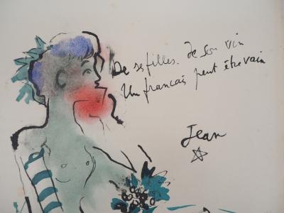 Jean COCTEAU - Ephèbe, Lithographie Signée 2