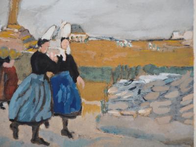 Max JACOB - Procession en Bretagne, Lithographie Signée 2