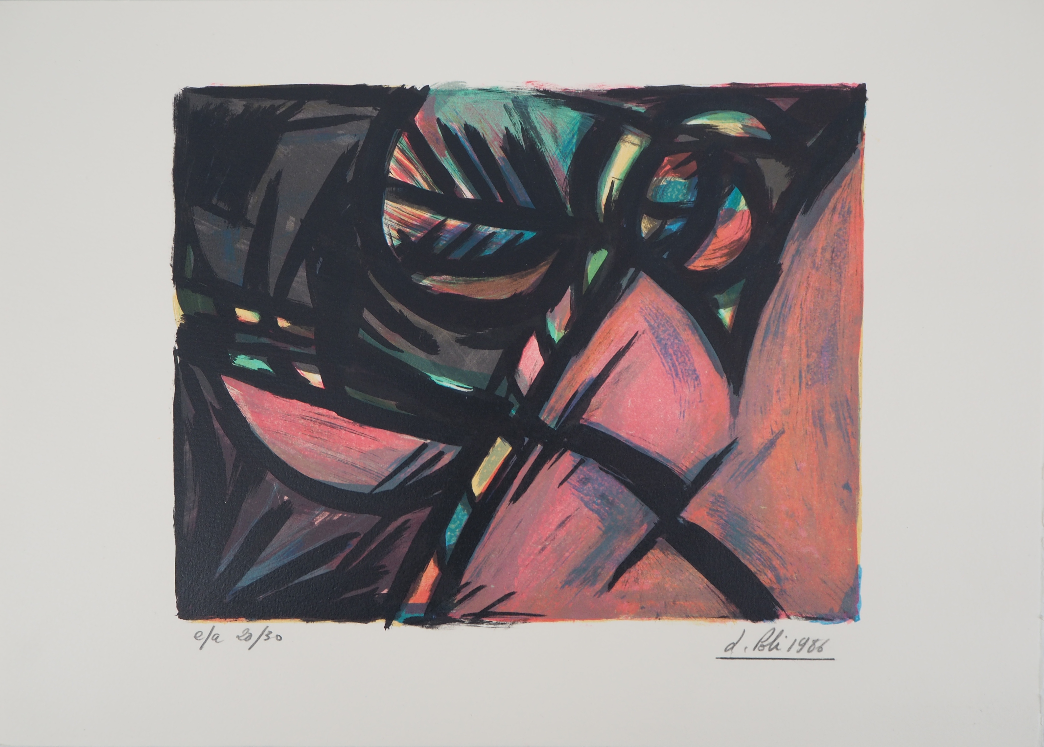 Jacques POLI Frühling, 1986 Lithografie mit Bleistift signiert