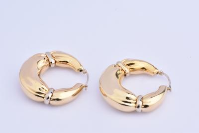 Boucles d’oreilles créoles en or 18 carats 2